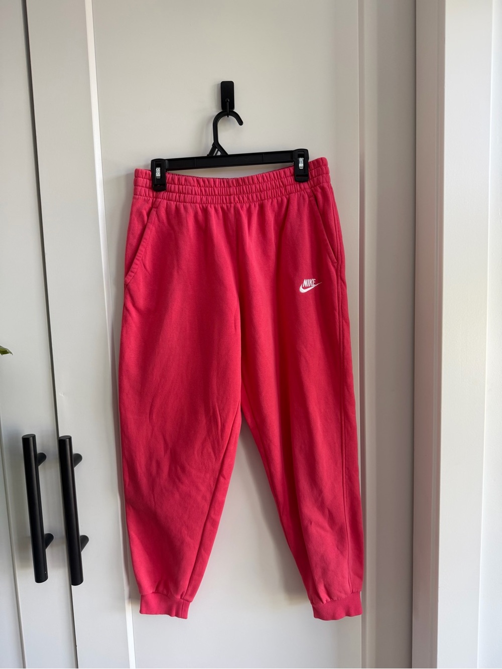 Nike Pink Fleece Jogger Bottoms